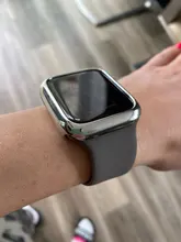 URVOI-funda para Apple Watch series 4 5 6, cubierta de marco de plástico duro brillante galvanoplastia para iWatch slim fit Ultra-funda fina