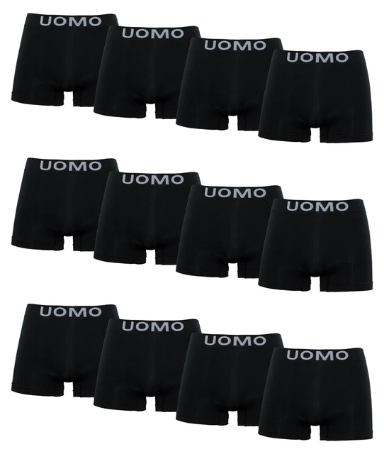 Channo Pack 12-męskie bokserki Lycra bezszwowe miękkie i wygodne 3
