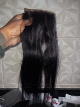 Extensiones de pelo peruano con encaje de 4x4 para mujer, accesorio capilar liso de Color Natural, sin raíces, de 8 a 22 pulgadas, pelo humano profundo