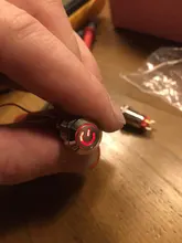 Botón de bloqueo momentáneo, pulsador fijo de cabeza plana de 12mm, 3V, 5V, 9V, 12V, 24V, 220V, resistente al agua, LED, de metal