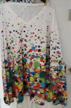Blusa holgada informal de talla grande con manga larga para primavera y otoño, camisa con estampado de diamantes para mujer, cuello en V, 2021