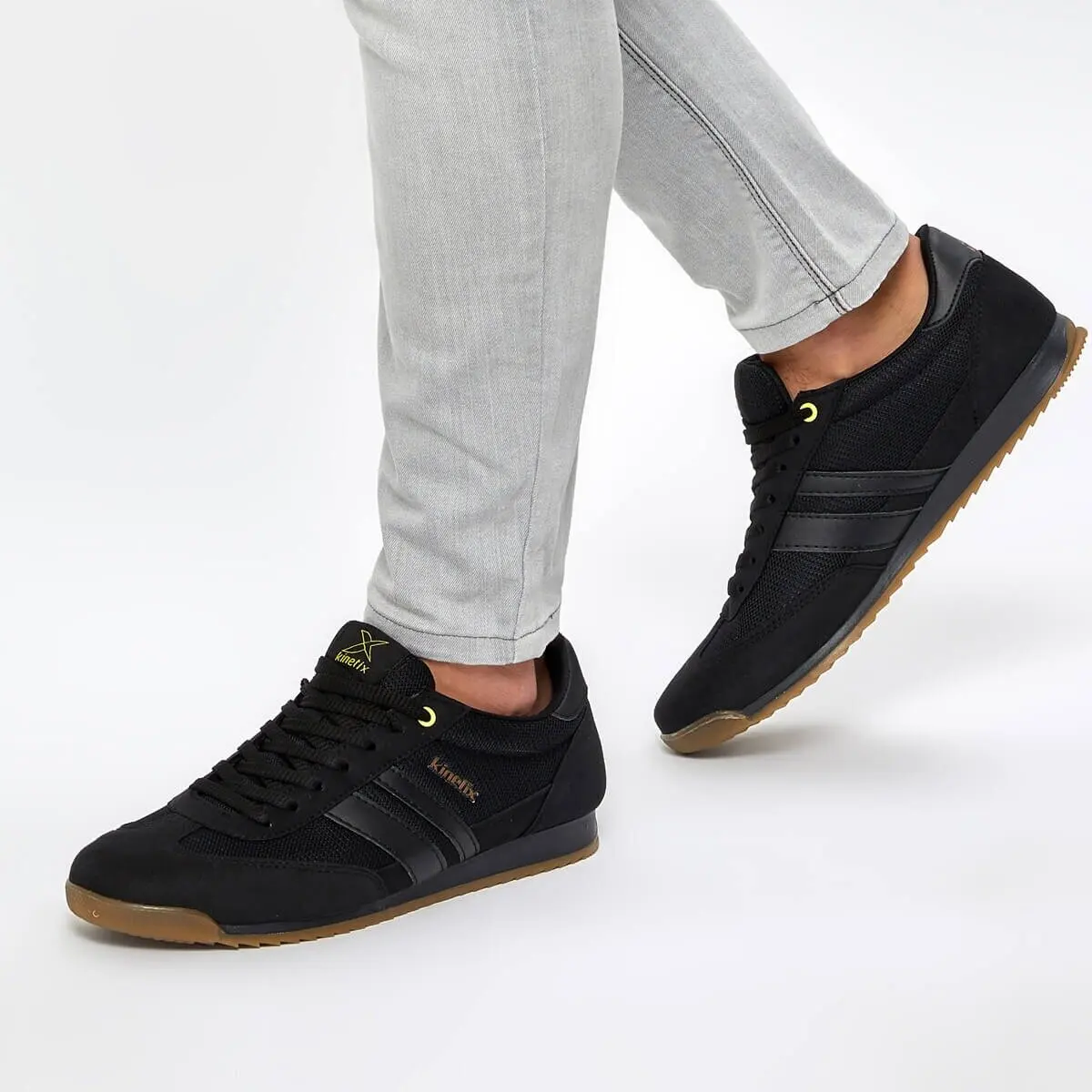

FLO HALLEY TX M 9PR Black Men 'S Sneaker Shoes KINETIX