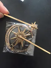 Headband Hairpin Hair-Accessories Crystal Moon-Shape Rhinestone Geometric Girls Women