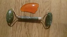 Rodillo de Jade Natural para masaje Facial, herramientas de cuidado para la piel Facial, raspador de Gouache Natural, belleza corporal, masajeador adelgazante, herramientas de elevación
