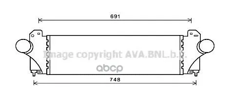 Интеркулер Iveco: Daily Vi 3.0 D 09311- Ava арт. IV4129