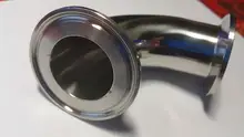 Elbow Pipe-Fitting Tri Clamp Stainless-Steel Sanitary 90-Degree 19mm-102mm-Pipe Feerule