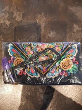 Bolso de mano estilo mensajero Vintage, bolsa de hombro con bordado Floral étnico bohemio, NIN668, 2017