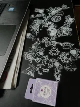 50 unids/pack de encaje blanco transparente caja Kawaii decoración pegatinas planificador Scrapbooking papelería japonesa diario pegatinas