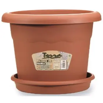 

Flower pot PLASTIKEN - Ø 60 cm round-Terracotta
