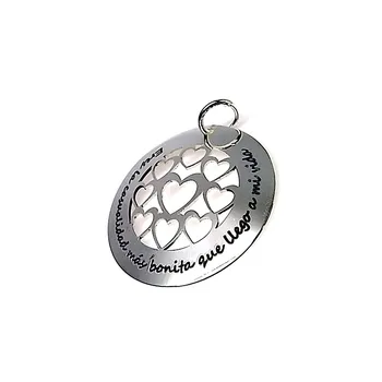 

Pendant 925 sterling silver m 35mm. Day in love hearts unisex