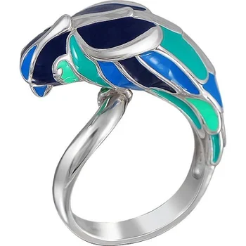 

Miriada ring with enamel from silver