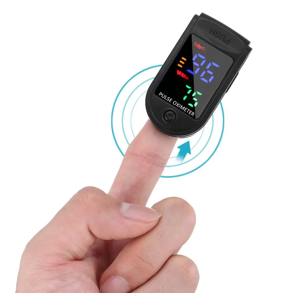 Portable Finger Oximeter SpO2 PR Oxymeter OLED Fingertip Pulse Oximeters Blood Oxygen Saturation Meter Heart Rate Monitor
