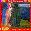 3 in 1 Raincoat Backpack Rain Cover Rain Coat Hood Hiking Cycling Rain Cover Poncho Raincoat Waterproof Outdoor Camping Tent Mat ► Photo 1/6