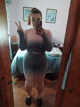 Ropa Deportiva ombré para mujer, conjunto de Yoga sin costuras, ropa de entrenamiento, conjunto deportivo para gimnasio