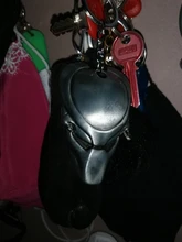 LLavero de depredador alienígena, máscara de AVP, llaveros para bolsos, llavero de coche, joyería