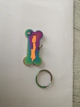 Pet-Id-Tag Pendant Pet-Accessories Puppy Engraved Keyring-Bone Personalized-Collar 
