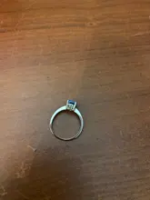 JewelryPalace-anillo de compromiso plata de primera ley y Topacio azul para mujer, sortija, plata esterlina 925, piedra preciosa, 925 anillos de plata esterlina solitario