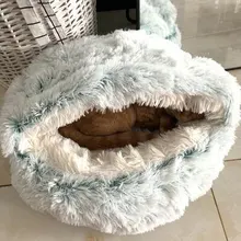 Cat-Bed Cats Nest Puppy-Sleeping-Bag Dogs Plush Soft Round Small Warm Winter New Long