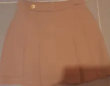 Short Skirts Black FTLZZ High-Waist Mini Casual Ladies Spring Singel-Button Women Summer
