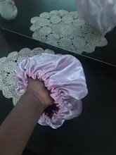 Reversible Satin Hat Bonnet Hair-Caps Head-Cover Hair-Styling-Accessories Curly Adjust