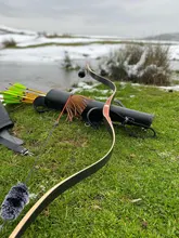 Arco recurvo tradicional para tiro al aire libre, arco de caza 30-50lbs, potente laminado para caza