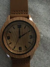 Reloj de pulsera con diseño de árbol de ciervos para hombre y mujer, cronógrafo de imitación de madera, con carcasa de acrílico, color marrón