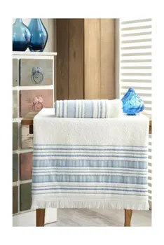 

BATH TOWEL SET WITH STYLISH EYES BEAUTIFUL ATTRACTIVE BRANDED FİESTA BRAND STRIPE PATTERNED COTTON TUBS
