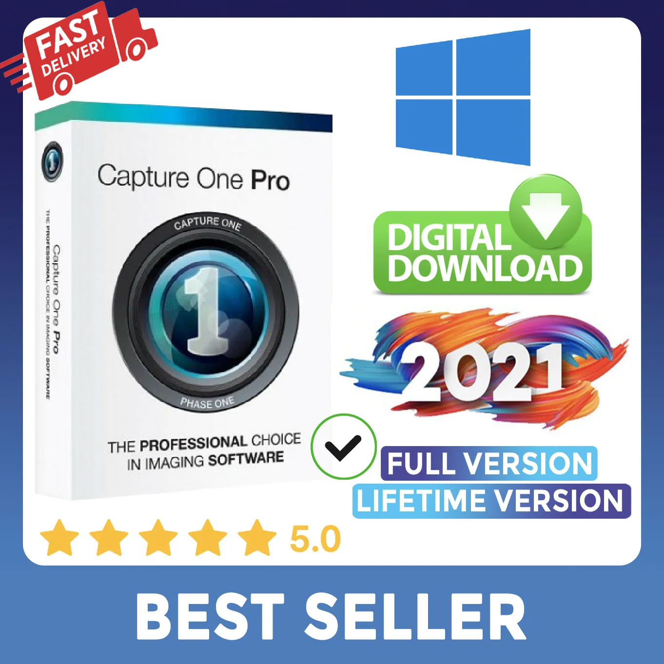 Captura uno 21 Pro 14, versión completa, para Windows/Mac, última versión