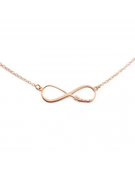 

Necklace Silver Infinity Pink Breast