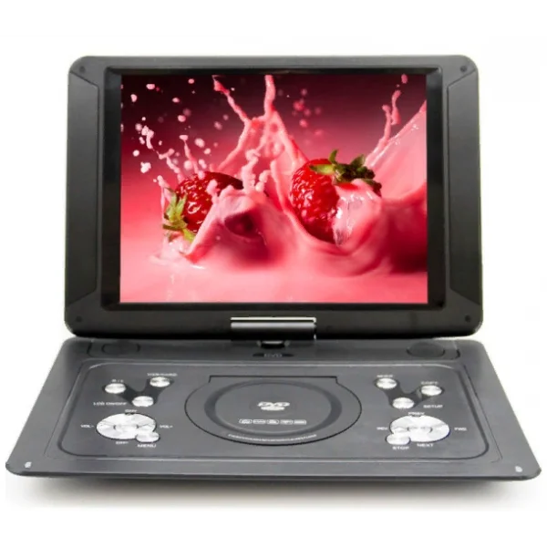 Портативный DVD-плеер Eplutus EP-1403T c цифровым тюнером DVB-T2 9,5'' TFT- LCD экран Поворотный дисплей аккумулятор