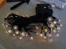 Fairy-Lights Crystal-Ball Led-String Solar-Lamp Christmas-Decor Power Garden Outdoor