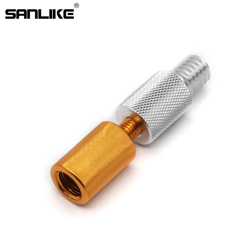

SANLIKE Landing Net Head Adapter Folding Joint Connector Gold 2pcs M8 to M12 or M12 to M8