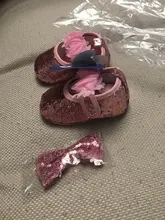 Ma & Baby-zapatos de princesa para bebés recién nacidos de 0 a 18 meses, con lentejuelas y lazo, para primeros pasos y diadema