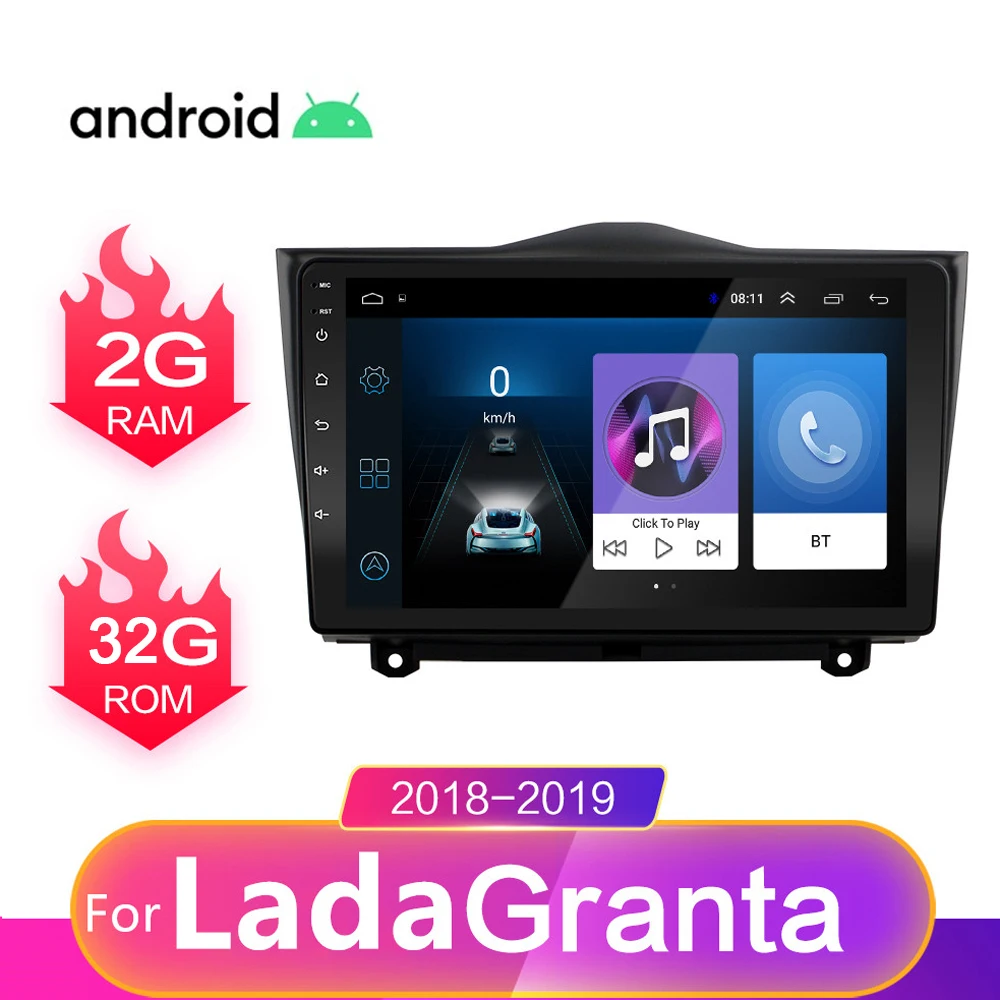 Автомобильная Мультимедийная система автомагнитола на Android 10 1 2 Гб ОЗУ 32 ПЗУ с 9