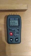 EMT01 de dos pines Digital medidor de humedad de madera 0-99.9% de probador de la humedad de la madera húmeda Detector con una gran pantalla LCD
