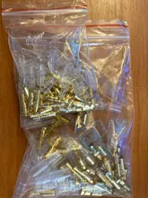Terminal de bullet para coche, Conector de cable eléctrico con diámetro de 4mm, conjunto de 50 juegos = 4,0 Uds., terminal de prensa en frío hembra + macho + funda, 200