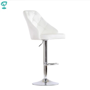 

N94CrPuWhite Barneo N-94 PU Leather Kitchen Breakfast Bar Stool Swivel Bar Chair White color free shipping in Russia