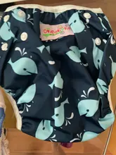 Bebé reutilizable nadar pañales, un tamaño cupo todos tela pañal para nadar ajustable entrenamiento pantalones lavable traje de baño para los niños