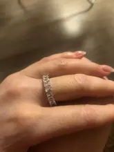 Huitan-anillo de compromiso con Circonia cúbica para mujer, sortija de compromiso, de boda, de lujo, cuadrado, Micro pavé, promesa de amor, gran oferta