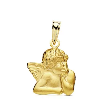 

Pendant 9k gold baby Angel 16mm. [AB3282]