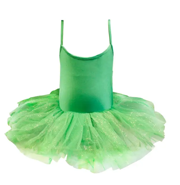 Ballet skirt dance girl elastic woman | Carnavalife, fine suspenders Tutu dress dance gymnastics dance Green