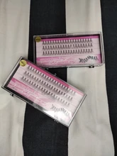 1 caja de 60 extensiones de pestañas 10 mechones de pestañas postizas, pestañas postizas a mano, pestañas al por mayor, envío gratis