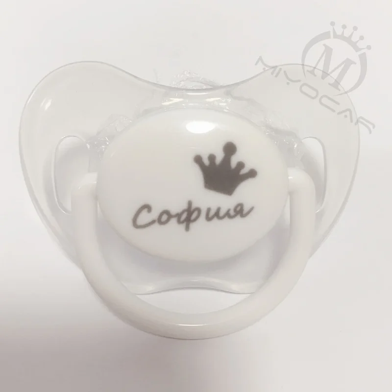 

MIYOCAR custom any name can make 11 colors bling pacifier SGS pass safe pacifier for baby BPA free dummy baby shower gift PP-1