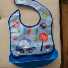 Baberos para niño de dibujos animados, Baberos para niño de manga larga a prueba de agua, Baberos de niña, paño de eructar, babero de alimentación con bolsillo, delantal para niño, 1 Uds.