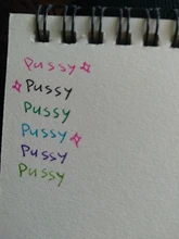 Alta calidad 10 color transparente de gran capacidad tinta lapicero de Gel para estudiante de la Escuela de papelería de oficina bien bolígrafo nuevo