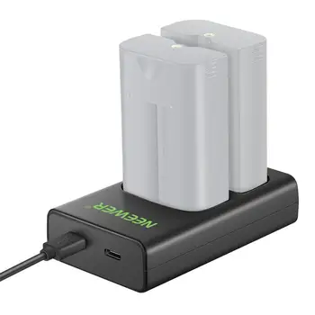 

Neewer Ring Batteries Charger Dual Ring Charger Station For Ring Video Doorbell 2/3 Plus,Spotlight Cam,Peephole Cam,Stick Up Cam