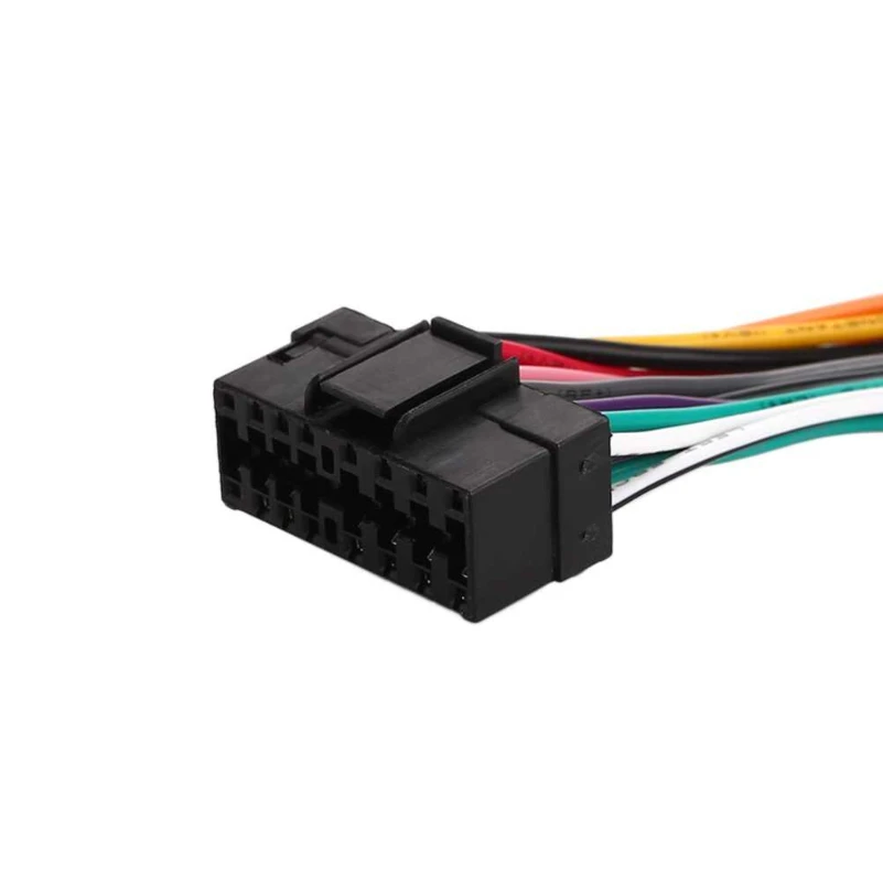 Разъем ISO для подключения автомагнитолы Sony, JVC ASH-030 16pin CDX ...