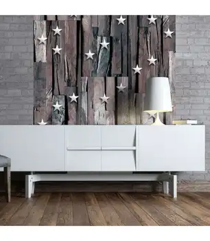 

Mural-Stars on Wood