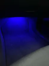 Lámpara led ambiental para coche, luces decorativas para interior, control remoto inalámbrico de música, múltiples modos