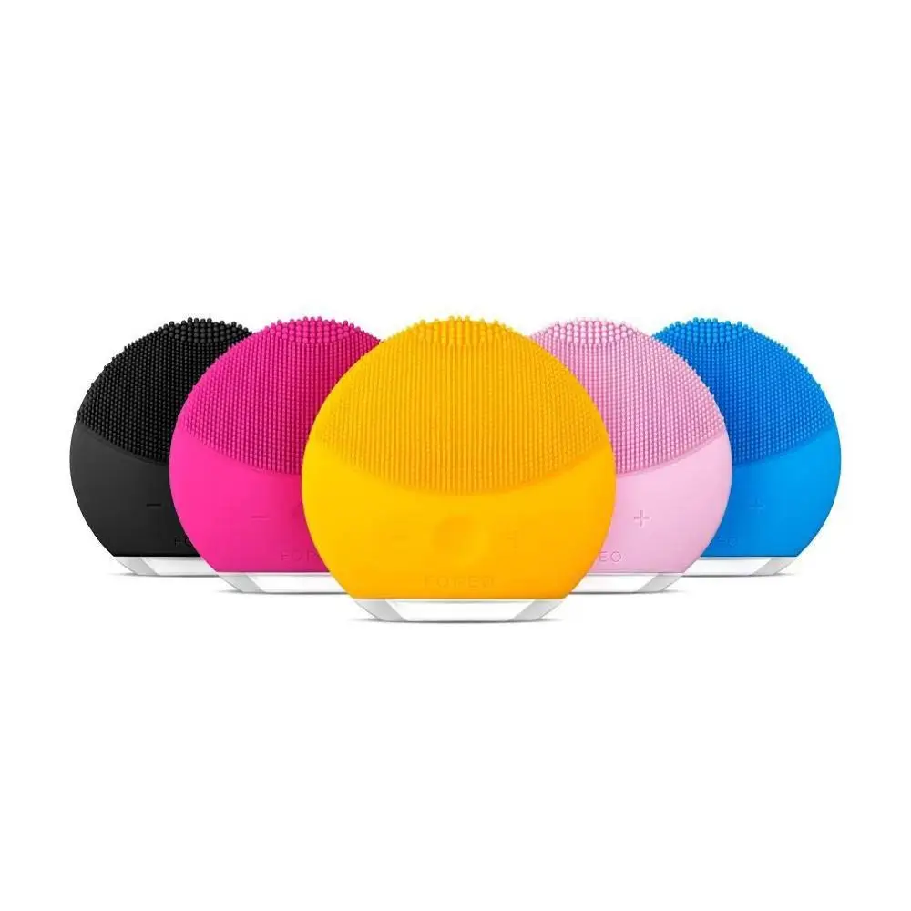 

Electric Silicone Facial Cleansing Brush Vibration Massage Usb Rechargeable Ultrasonic Face Cleaner Beauty Tool